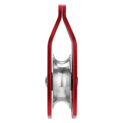 30kN Climbing Pulley with Ball Bearing for Rock Climbing Arborist - color: Red