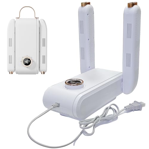 Boot Dryer for Work Boots，Shoe Dryer with Heat Blower， Shoe Dryers for Sneakers, Doubles as Glove, Helmet & Boxing Glove Dryer- Helps Reduce Odor(white)