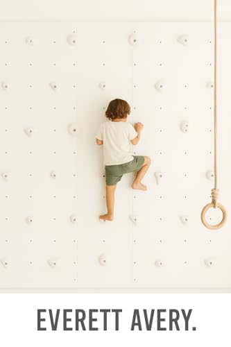 Everett & Avery Co. Premium Rock Climbing Holds - Rock Climbing Wall for Kids Inside - Rock Wall Climbing Holds Kids - Indoor Rock Climbing Wall for Kids