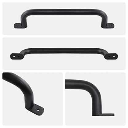 17 Inch Black Safety Playground Handles Pack of 4- Playset Handles, Swing Sets Accessories Hand Grips, Grab Handle Monkey Bar for Playhouse, Treehouse - color: Black-4pack