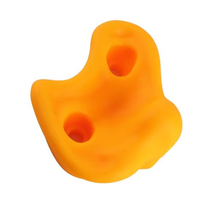 SUNGOOYUE 20 PCS Rock Climbing Holds, Ergonomic PE Rock Wall Grips with Screws and Wrench Tool, for Indoor Outdoor Kids - color: Yellow