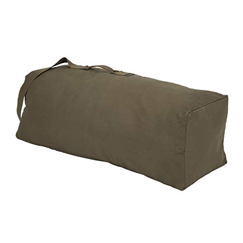 Stansport Deluxe Duffel Bag with Shoulder Strap - color: Olive Green, size: 42" X 12" X 12"