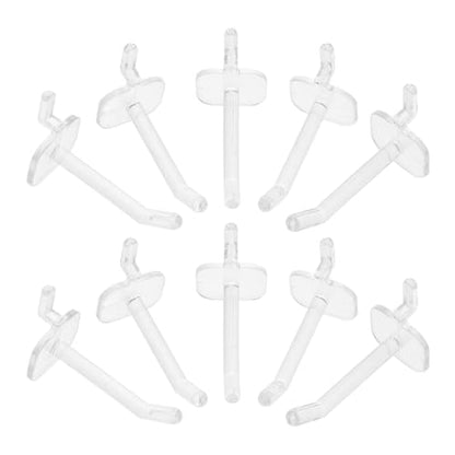 50pcs Plastic Pegboard Hooks 5cm for Tool Hanging Board, Wall Pegs for Garage and Showroom Organization, Peg Board Hooks for Retail Display and Workshop Storage