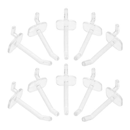 50pcs Plastic Pegboard Hooks 5cm for Tool Hanging Board, Wall Pegs for Garage and Showroom Organization, Peg Board Hooks for Retail Display and Workshop Storage