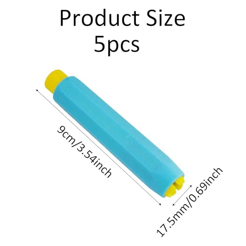 Plastic Chalk Holders Set, Adjustable Chalk Covers for Teachers, Students, Office Use, Blackboard and Drawing Board(Colorful)