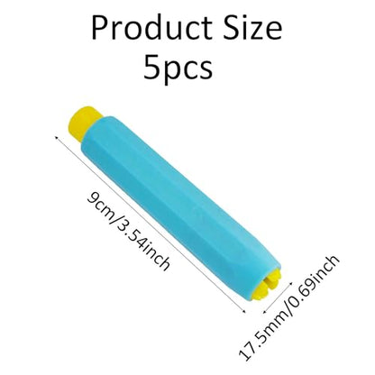 Plastic Chalk Holders Set, Adjustable Chalk Covers for Teachers, Students, Office Use, Blackboard and Drawing Board(Colorful)