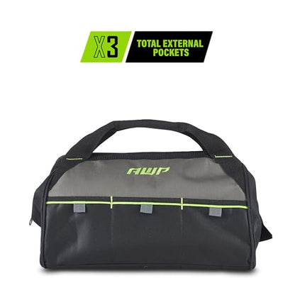 AWP Tool Bags, Premium Tool Bag, Black, Durable Tool Tote, for Professionals and Contractors - size: 15 Inch (Pack of 6), style: Tool Bag