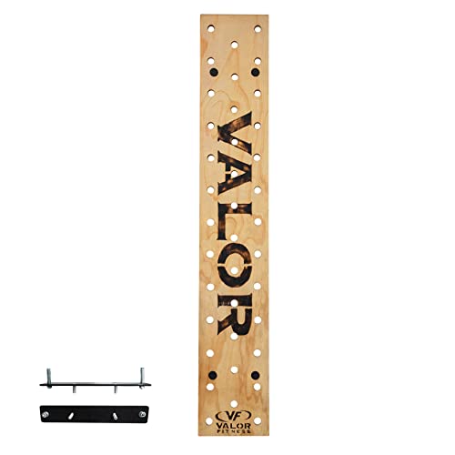 Valor Fitness Climbing Peg Board – Wall Mounted Plywood for Gym, Ninja Training, Cross Training, Rock Climbing & Gymnastics Workout Equipment - color: PG-1 Climbing Peg Board