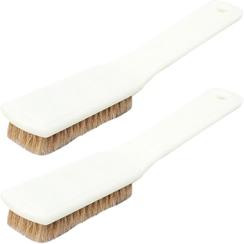 Bouldering Brush Stone Cleaning Tool 2pcs with Wild Boar Bristles and Sturdy Handle Portable Rocks Brush for Outdoor Sports Climbing Chalk Removal