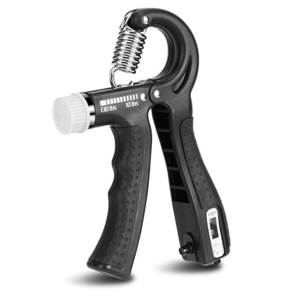XPRT Fitness Hand Grip Strengthener [2 Pack] | Adjustable Resistance 10-130lb | Forearm Hand Exerciser for Athletes, Musicians, Rock Climbing & Rehabilitation | Premium Grip Strength Trainer - color: Single