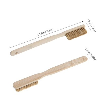 Cabilock Bouldering Brush Rock Climbing Hold Cleaner with Long Handle Natural Boar Bristle Chalk Removal Tool for Indoor Outdoor Climbing Gear Cleaning