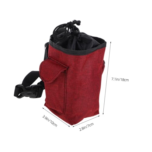 Toyvian Unique Chalk Bag with Closure and Zipper Storage Pockets for Bouldering Rock Climbing and Gymnastics Design for Secure Gear Storage