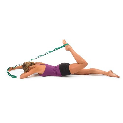 OPTP The Original Stretch Out Strap with Exercise Poster, USA Made Top Choice Stretch Out Straps for Physical Therapy, Yoga Stretching Strap or Knee Therapy Strap