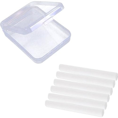 2 Pieces Chalk Holders Storage Box Storage Containers Small Case Clear Chalk Holders Storage Organizers for School