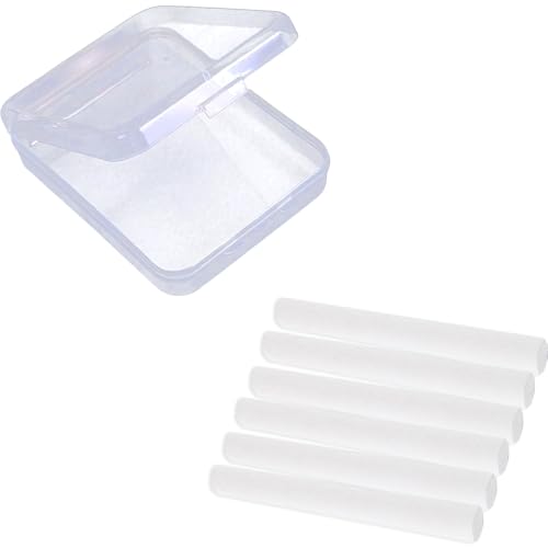 2 Pcs Chalk Holders Storage Box Storage Containers Small Case Clear Chalk Holders Storage Organizers for School