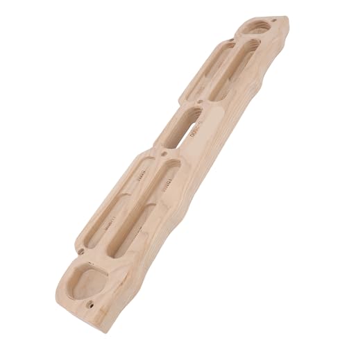 KIMISS Wooden Rock Climbing Hangboard Training Climbing Fingerboard with Mounting Kit for Bouldering Finger Strength Pull Up FingerboardRo Block Ordinary It's Not Glued or