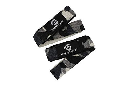 Gripad Heavy Duty Lifting Straps in Carry Pouch - Wrist Strap Set for Weight Lifting, Cross Training & Power Lifting - Strong Neoprene Gym Workout Deadlift Enhanced Grip and Stability - color: desert camo