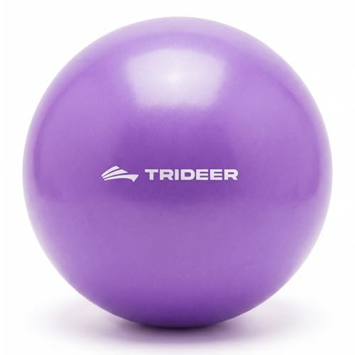 Trideer 9-Inch Pilates Ball, Small Exercise Ball Pilates Equipments for Yoga, Physical Therapy, Pregnancy, Postpartum, Core Training, Balance, Stability and Stretching - color: Purple