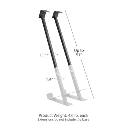 Titan Fitness Eccentric Hooks, Fully Adjustable 20" - 35" Steel Hook Barbell Attachment, Overload Lifting for Explosiveness, Fits Olympic-Sized Weight Plates, Weight Releasers - style: Hook Extensions