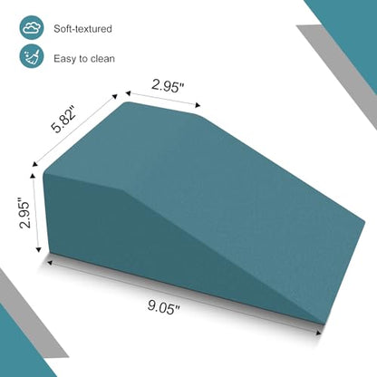 2 Pack Squat Wedge, Supportive Foot Wrist Exercise Wedge for Squat, Yoga, Pushup, Balance, Stretch, Strength, Pilates, Plank, Physical Therapy - EVA Riser Block for Men & Women - color: Dark Blue