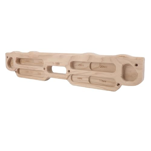 Climbing Hangboard Climbing Wooden Training Board - Fingerboard, Suitable for Bouldering and Pullups, Includes Installation Kit, Enhances Finger Strength and