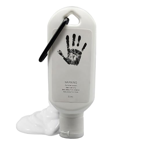 Hand Chalk - Non-Slip Liquid Exercise Accessories - 50ml Rock Climbing Grip Gymnastics Chalk - for Basketball Badminton Training Weightlifting Deadlifts Athletes Powerlifters - color: White