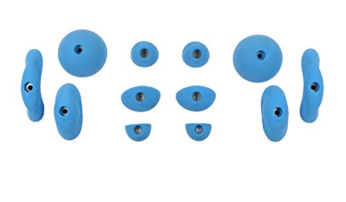 Atomik Rock Climbing Holds Advanced Bolt-On Hangboard in Blue for Grip and Strength Training