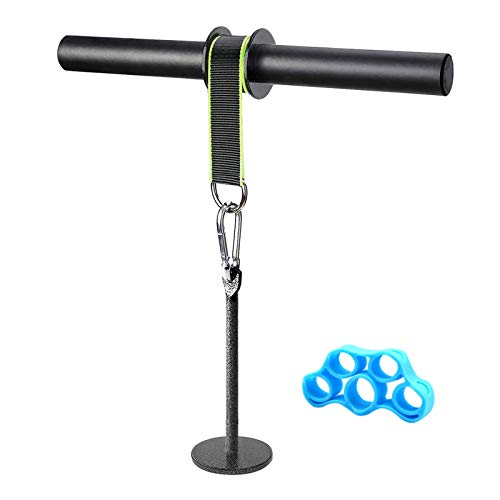 Forearm Wrist Roller Blaster Exerciser, Wrist Roller & Forearm Roller for Training, Workout, Fitness, Arm Strength Trainer for Gym and Home - color: Green