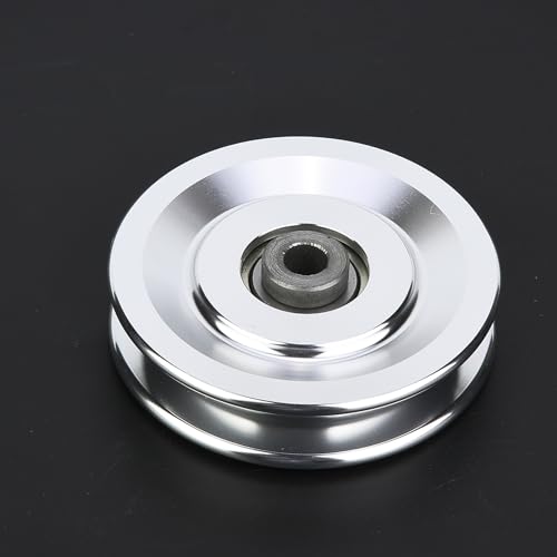 Brrnoo Cable Pulley System Gym, Aluminium Alloy Fitness Pulley Pulley System Pulley Wheel Attachments Fitness Pulley Strength Training Accessory - size: Diameter 90mm