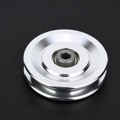 Brrnoo Cable Pulley System Gym, Aluminium Alloy Fitness Pulley Pulley System Pulley Wheel Attachments Fitness Pulley Strength Training Accessory - size: Diameter 90mm