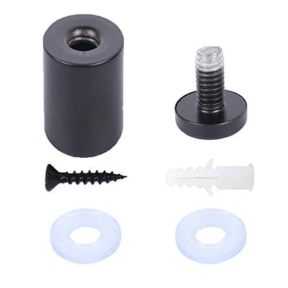 Osring 3/4 x 2 Inch Sign Standoff Mounting Hardware, Black Screw Standoffs Wall Supporting Acrylic Board, Glass Panel and Plexiglass Picture, 8 Pack - size: 3/4"x2"