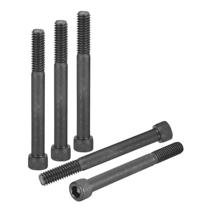 DTGN 5/16"-18x2-1/2 Socket Head Cap Screws Bolts - 10Pack - Good for Road Bicycle, Mountain Bike, Auto, Motorcycle - Carbon Steel Hex Head Metric Screws, Black - size: 5/16"-18x2-1/2"