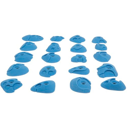 TRANGO Grip Hold Starter Kit - Indoor Climbing Wall Hardware - color: 20pcs Blue, size: Abstract
