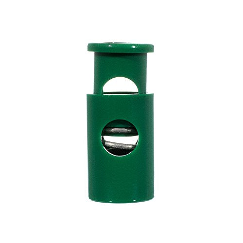 Paracord Planet Single Barrel Hole Top Cord Lock - Multiple Colors and Pack Sizes - color: Green, size: 5 Pack