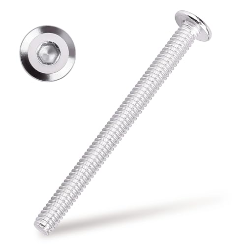 1/4-20 x 3-1/2" Hex Socket Head Cap Screws, 304 Stainless Steel 18-8, Chamfered Countersunk Machine Screws for Furniture, Binding, Machinery, Automotive, DIY Projects, 25 PCS - size: 1/4-20 x 3-1/2"