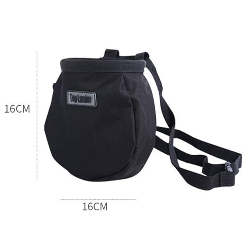 Climbing Chalk Bag Drawstring Pouch Rock Climbing Bag Workout Bouldering Pouch Adjustable Strap Oxford Cloth Portable Storage Suitable for Fitness Tra