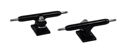 34mm Prodigy Gen2 Pro Fingerboard Trucks - Pro Style Base and Hanger with Custom Pivot Tuning and Pro Duro Bubble Bushings - Black Colorway - color: Black, size: 34mm