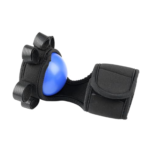 Hand Strengthening Ball with Wrist Brace Physical Trainer | Hand Grip Strength Exerciser Balls for Adults Seniors Indoor Outdoor Home Gym Office Fitness Yoga - color: Blue