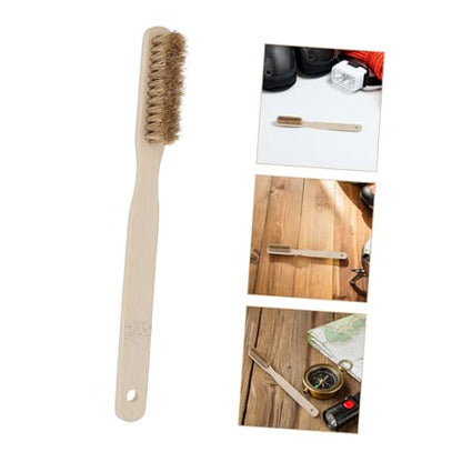 Ciieeo Rock Climbing Chalk and Thick Boar Bristles Brush with Ergonomic Wood Handle Portable Bouldering Hold Cleaner for Outdoor Climbing and Boulder Wall Maintenance