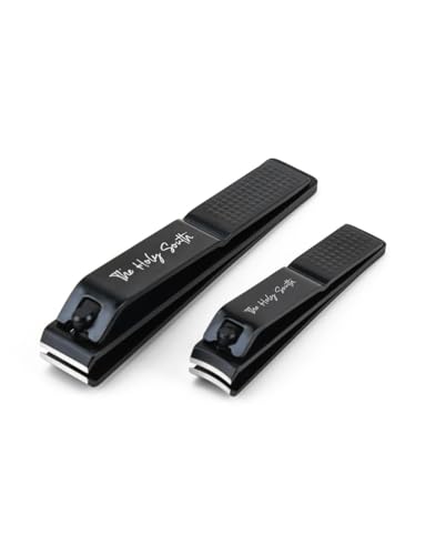 Nail Clippers Set: Ultra Sharp Fingernail and Toenail Clippers for Men, Women, and Seniors with Tin Case