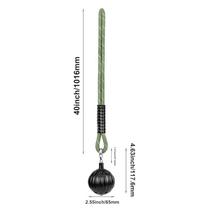 Pull Up Power Balls, Non-Slip Rock Climbing Grips, 40 Inch Rope Hand Exerciser for Chin Up Bar, Kettlebell, Barbell, Home Fitness Training