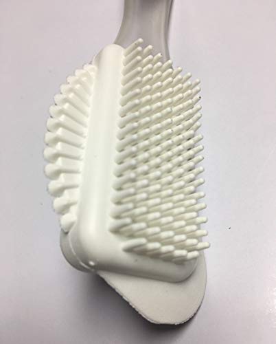 Pedag Suede Shoe Cleaner Brush | Made in Germany | 4-Way Cleaning & Refreshing | Brass & Nylon Bristles + Rubber | for Suede Nubuck & Velvet Shoes Boots & Bags | 1 Brush - size: Pack of 1, style: Single Suede Brush