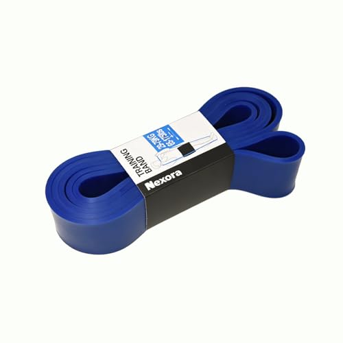 Nexora Heavy Resistance Bands，29KG-79KG，65LBS-175LBS，82 Inch Natural Rubber，Thickness 0.2Inches，Width 2.5Inches, Auxiliary Pull-Up