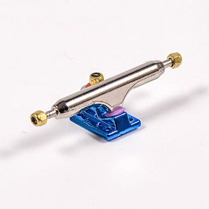 Fingerboard Trucks with Upgraded Urethane Bushings and Pivot Cup,34mm 32mm Width,Normal Kingpin (Blue, 34mm) - color: Blue, size: 34mm