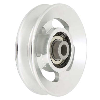 Brrnoo Cable Pulley System Gym, Aluminium Alloy Fitness Pulley Pulley System Pulley Wheel Attachments Fitness Pulley Strength Training Accessory - size: Diameter 90mm