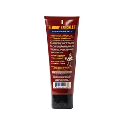 Duke Cannon Bloody Knuckles Hand Repair Balm - Travel Size Tube, 3 oz, Unscented, Non-Greasy Moisturizer for Dry, Cracked Hands (4 Pack) - size: 3 Ounce (Pack of 4)