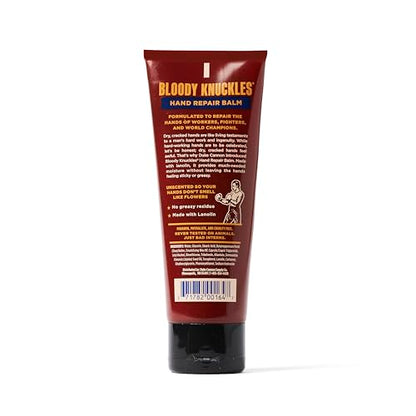 Duke Cannon Supply Co. Bloody Knuckles Hand Repair Balm for Men - 3 oz Travel Size Hand Cream - Fragrance- Free Moisturizing Cream for Dry Cracked Hands - Non-Greasy Lanolin Formula - size: 3 Ounce (Pack of 1)