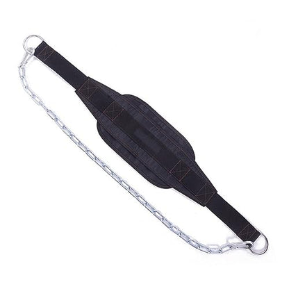 Yardwe -approved Dipping Belt 32 Inch Metal Chain Weight Lifting Dip Belt for Bodybuilding Training