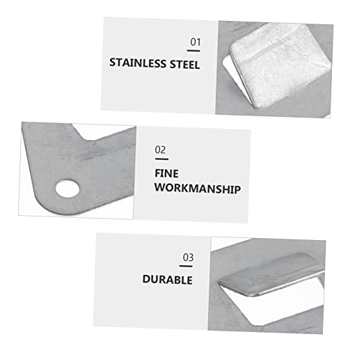 NUOBESTY 10pcs Stainless Steel Range Hood Hooks Triangular Hanging Board Accessories for Kitchen Supplies