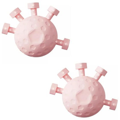 Glitzgrip Arm Builder 2025 New Hand Forearm Ball Strengthener and Finger Grip Exerciser Balls Wrist Strengthening Guitar Finger Gripper Strength Trainer Hand Squeezer Stretcher Extender Workout - color: Pink-2PC